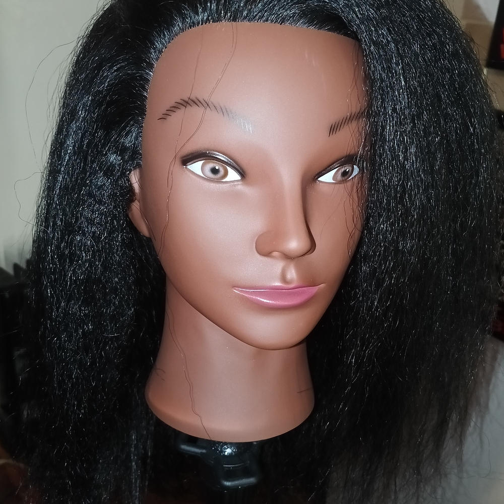Black Hair Mannequin Head for Styling